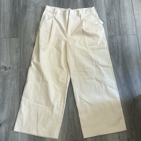 Zara Womans Light Tan Crean Wife Leg Jeans - Picture 1 of 8